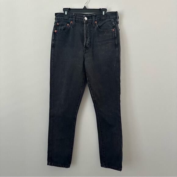 Re/Done Black Straight Leg Jeans Size 26 - Picture 1 of 7